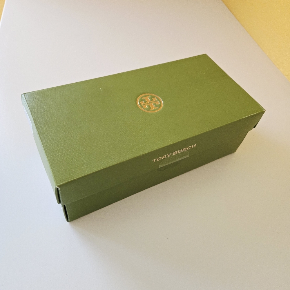 Tory Burch “Double T Sport Slide Sandals” Patent Leather (Perfect Black) Size 10 - Picture 13 of 13